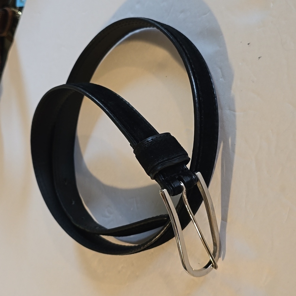 Vintage Black Velvet covered Belt Sz.S/M